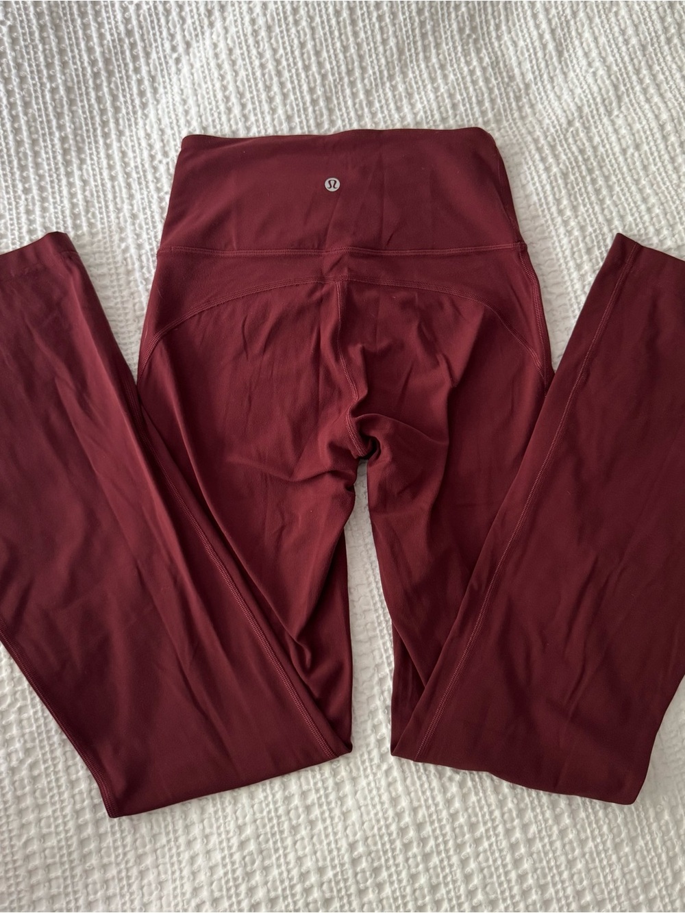 lululemon athletica Groove Pant Flare Super High Rise Size 4 Burgandy - Picture 4 of 8